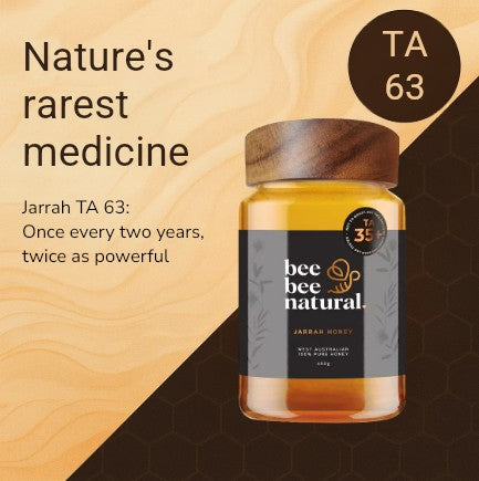 TA63 Certified Jarrah Honey jar